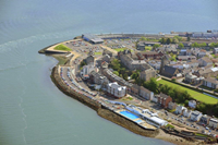 Gourock town centre aerial image